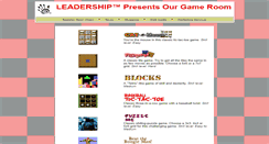 Desktop Screenshot of games.leadership.org