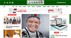 Desktop Screenshot of leadership.ng