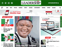 Tablet Screenshot of leadership.ng